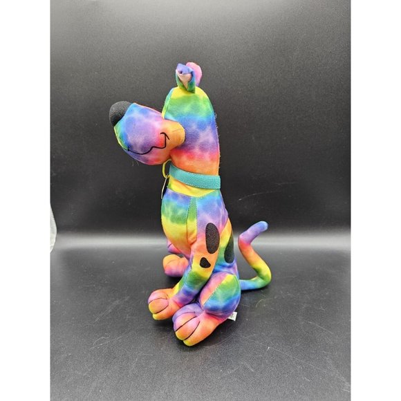 Scooby-Doo Rainbow Multicolored Tie-Dye 12" Plush - Picture 4 of 11